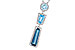 L319-57115: NECK 3.26 TW BLUE TOPAZ 3.50 TGW