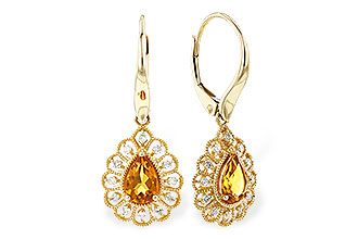 L319-58079: EARR .74 TW CITRINE .90 TGW