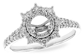 L319-58933: LDS SEMI DIA RG .40 TW (FOR .50 CT)