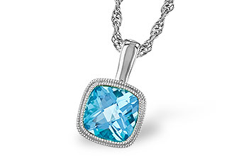 L319-60815: NECKLACE 1.10 CT BLUE TOPAZ