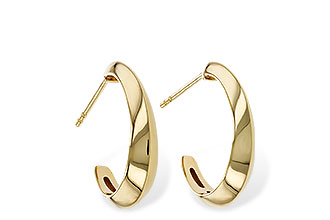 L320-48042: GOLD EARRINGS (19MM)