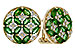 L320-48924: EARRINGS 1.66 TW EMERALD 1.96 TGW