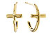 L320-53470: GOLD EARRINGS (14MM)