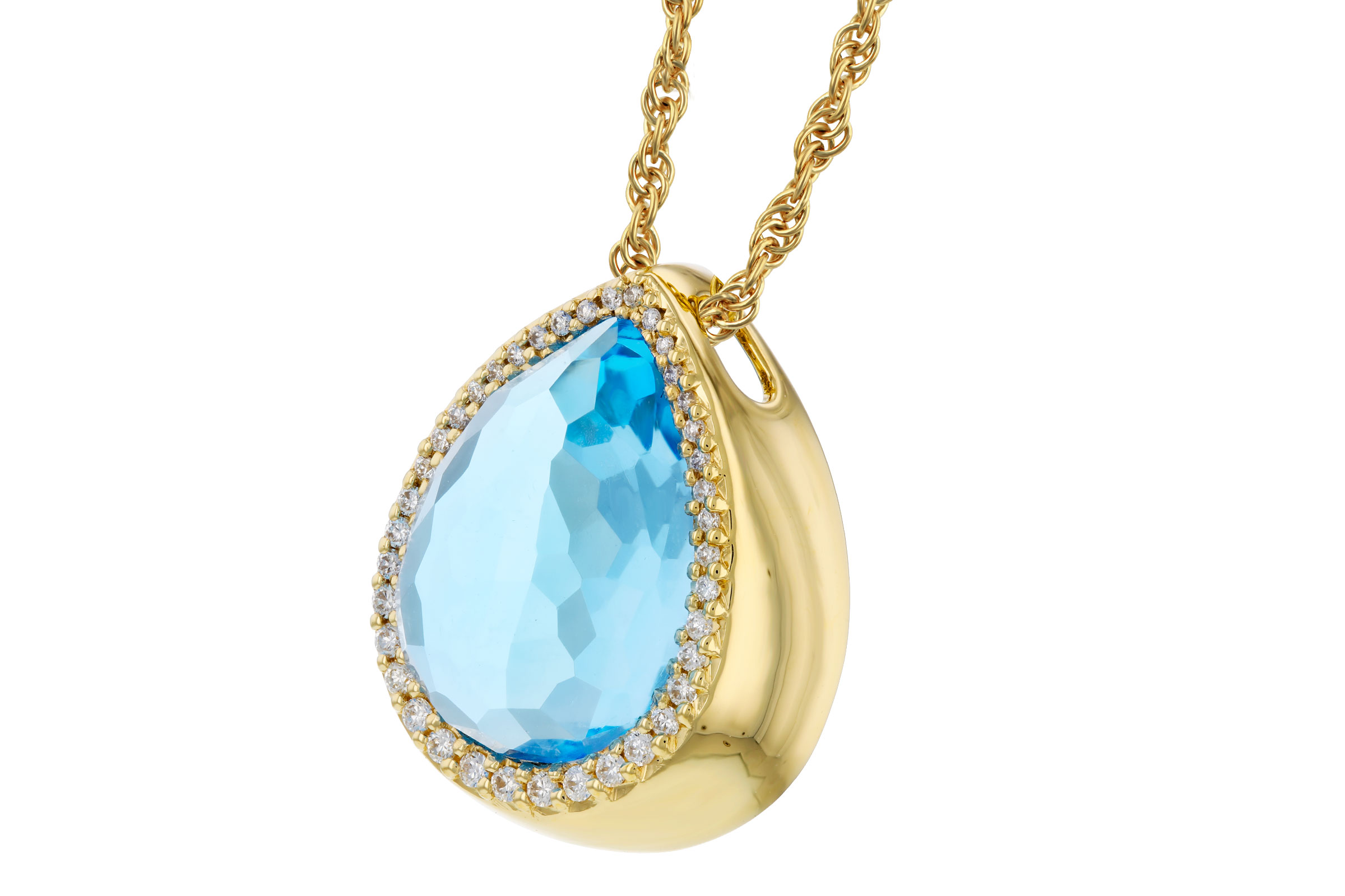 L321-38079: NECK 5.78 LONDON BLUE TOPAZ 5.92 TGW (14x10MM)