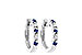 M046-85297: EARRINGS .17 SAPP .26 TGW