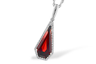 M318-66188: NECK 4.00 GARNET 4.17 TGW