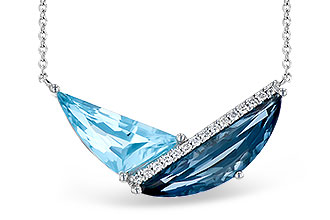 M318-67151: NECK 4.66 BLUE TOPAZ 4.75 TGW