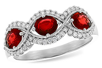 M318-68060: LDS WED RG 1.10 TW RUBY 1.35 TGW (6x4MM RUBY)