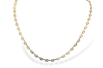 M319-59860: NECKLACE 2.05 TW BAGUETTES (17 INCHES)
