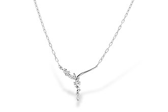 M319-61679: NECKLACE 1.22 TW FANCY CUT DIAMONDS (18")