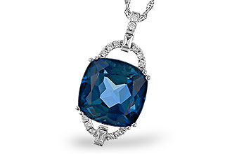 M320-47151: NECK 9.00 LONDON BLUE TOPAZ 9.20 TGW (12MM LBT)