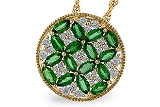 M320-48088: NECK 1.02 EMERALD TW 1.32 TGW