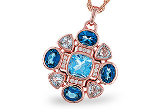 M320-48915: NECKLACE 3.19 TW BLUE TOPAZ 3.25 TGW