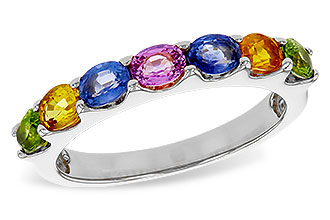 M320-48942: LDS WED RG 1.54 TW MULTI-COLOR SAPPHIRE