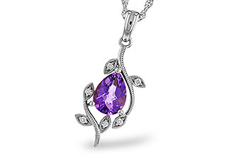 M320-48960: NECKLACE .88 AMETHYST .93 TGW (8x6MM AMY)