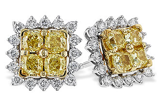 M320-49860: EARR 1.04 FANCY YELLOW DIAMONDS 1.44 TW