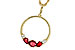 M320-49888: NECKLACE .79 RUBY .89 TGW