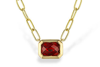 M320-51706: NECKLACE 1.45 GARNET (18")