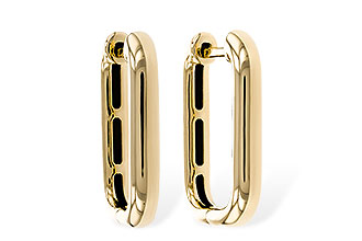 M320-51724: GOLD EARRINGS (18MM)