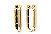 M320-51724: GOLD EARRINGS (18MM)