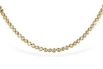 M320-53533: NECKLACE 2.25 TW FANCY CUT DIAS (17.25")
