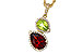 M320-54406: NECKLACE 2.74 SEMI-PREC (GAR,PER) 2.95 TGW