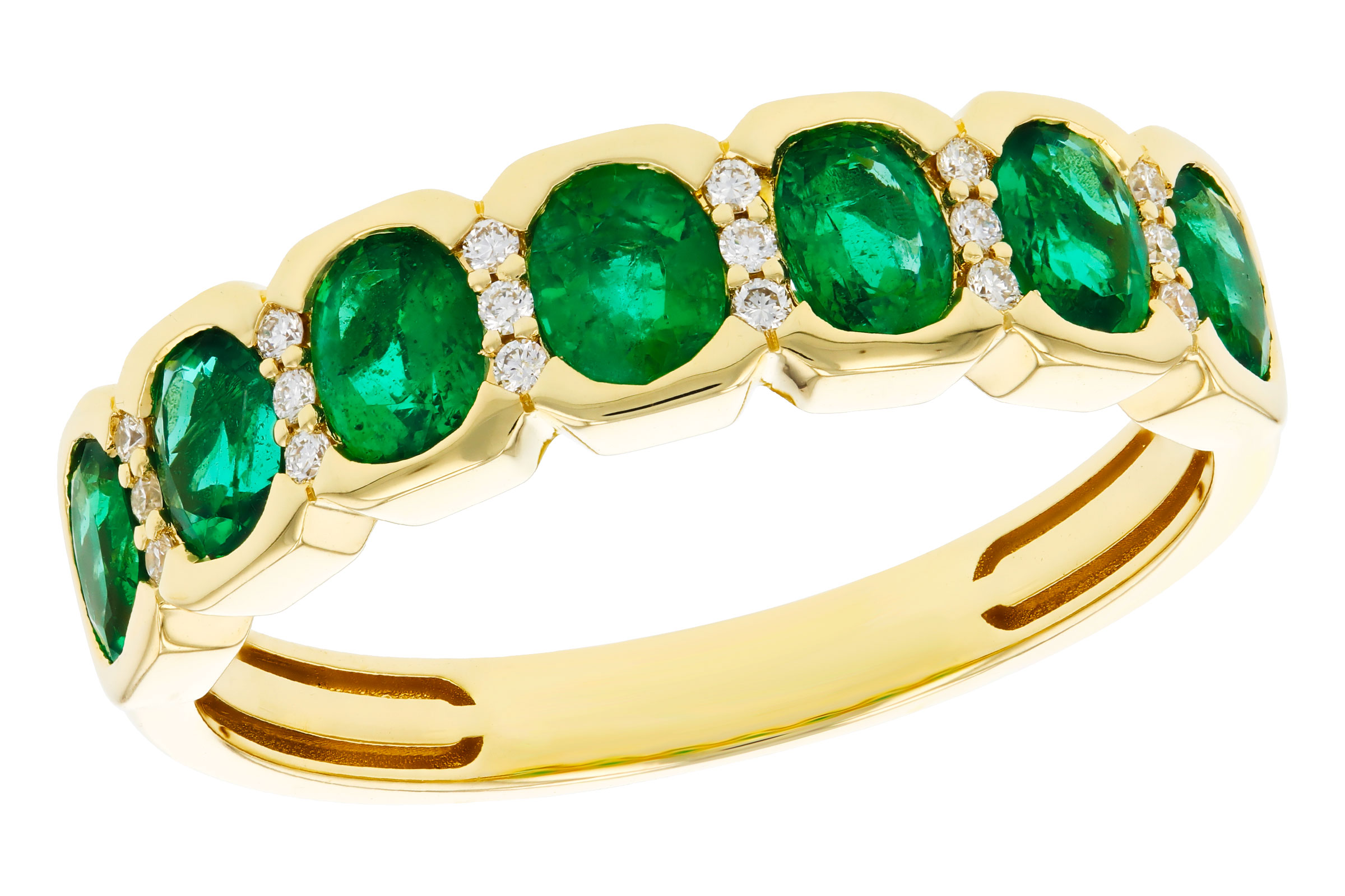 M321-38988: LDS WED RG 1.15 TW EMERALD 1.22 TGW