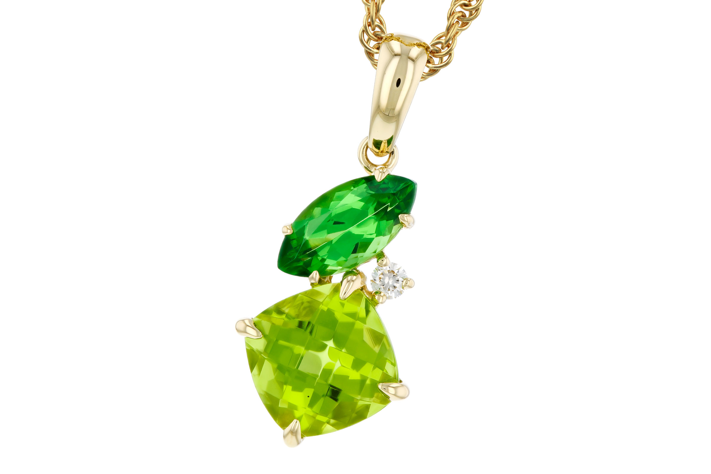 M321-39842: NECKLACE 1.97 TW SEMI-PREC (PER,TSAV) 2.00 TGW